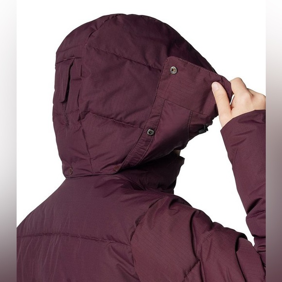 Columbia Women's Dark Red Hooded Puffer Jacket - Picture 8 of 11